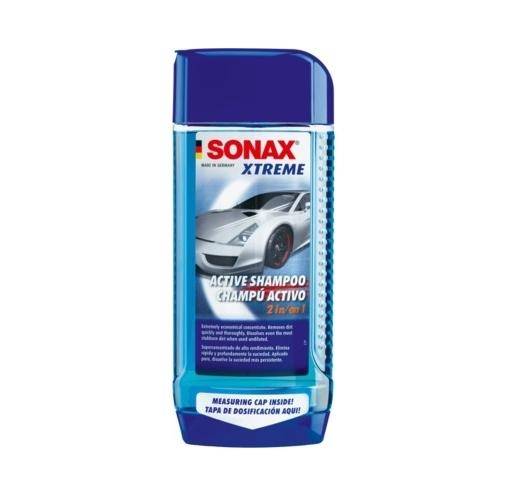 Nước rửa xe ô tô Sonax Dòng Sonax Xtreme 214200 Siêu tiết kiêm Active Shampoo 2 in 1 Dung tích 500 ml