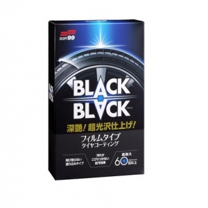 BỘ LÀM ĐEN BÓNG LỐP VÀ BẢO VỆ VỎ LỐP - SOFT99 BLACK BLACK -Hard Coat for Tire-